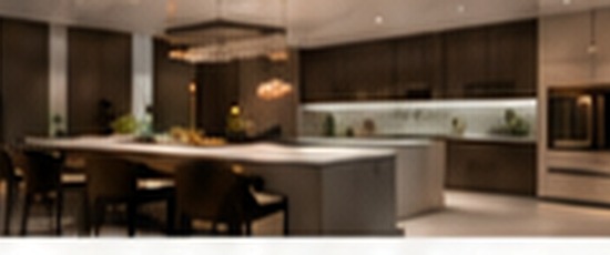 Luxury kitchen and dining interior