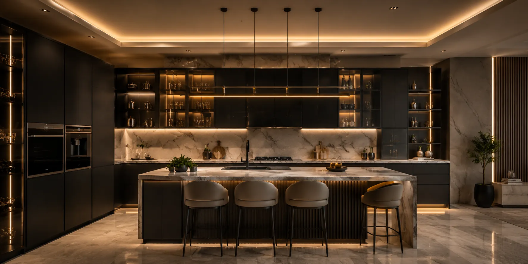 Luxury residential living area